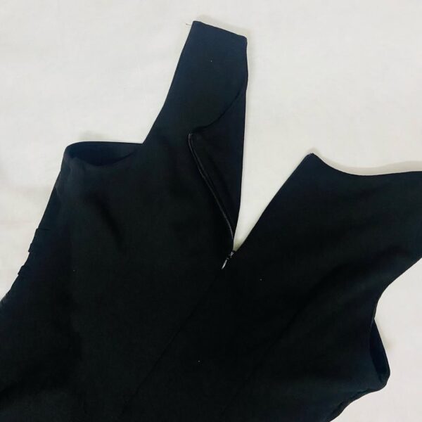 Black Leather Fringe Dress (S/M) - Image 2