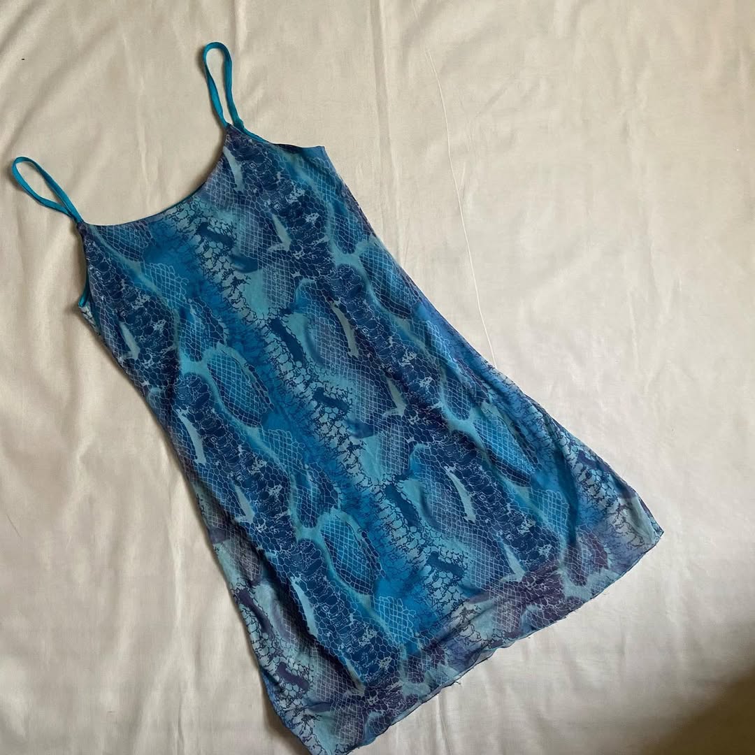 Cobra Print Dress (S/M)