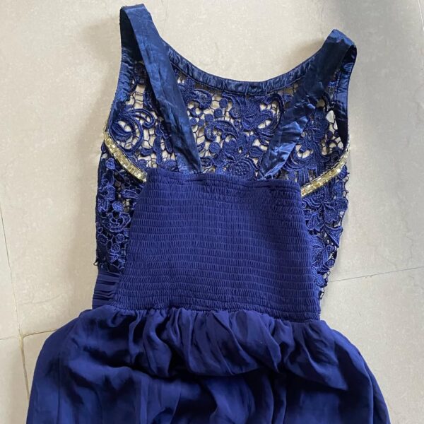 Navy Stone Embellished Long Gown (M/L) - Image 3
