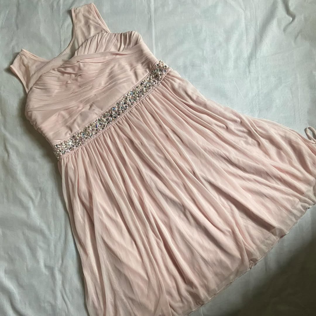 Baby Pink Soft Net Dress (M/L)