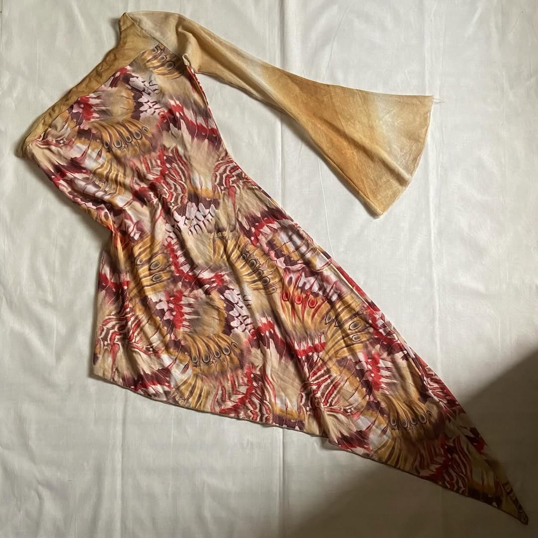 Y2K One Shoulder Asymmetric Dress (S/M)