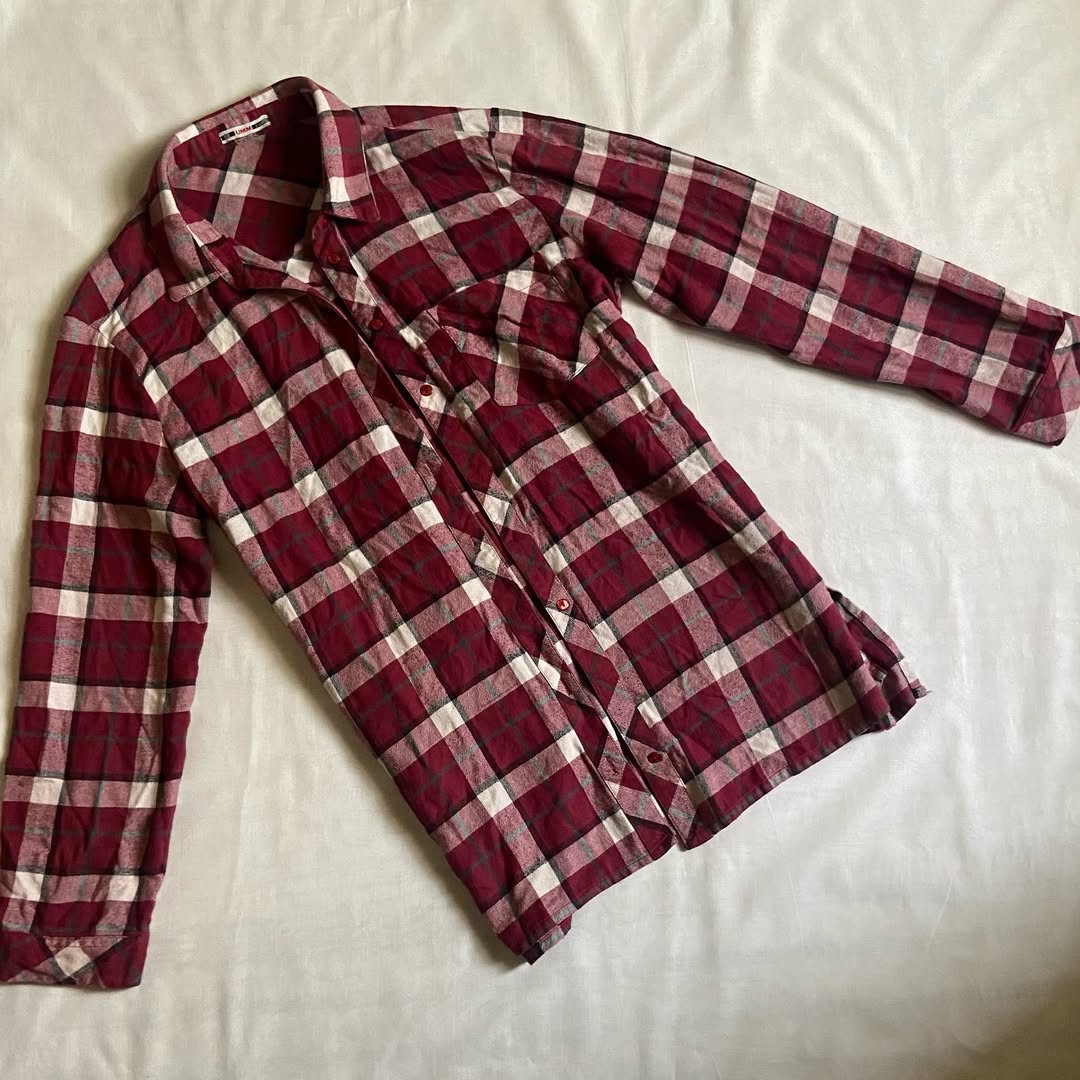 Checkered Casual Shirt/ Over Coat (S/M/L)