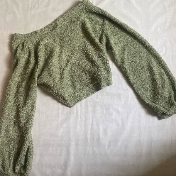 Green Cropped Cardigan (M/L) - Image 2