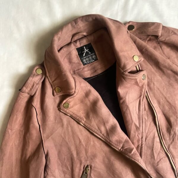 Asymmetric Zipper Suede Jacket (S/M/L) - Image 2