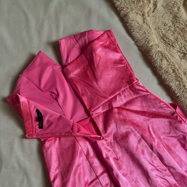 Pink Satin Dress (M/L) - Image 5