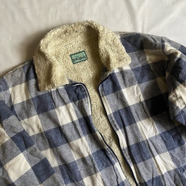 Blue Checkered Wool Jacket (S/M/L) - Image 2