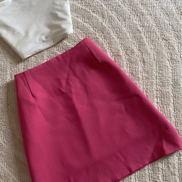 Purple sheer mesh top (XS/S), Pink Skirt (S/M) - Image 4