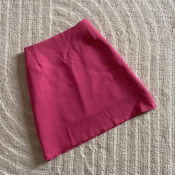 Purple sheer mesh top (XS/S), Pink Skirt (S/M) - Image 3