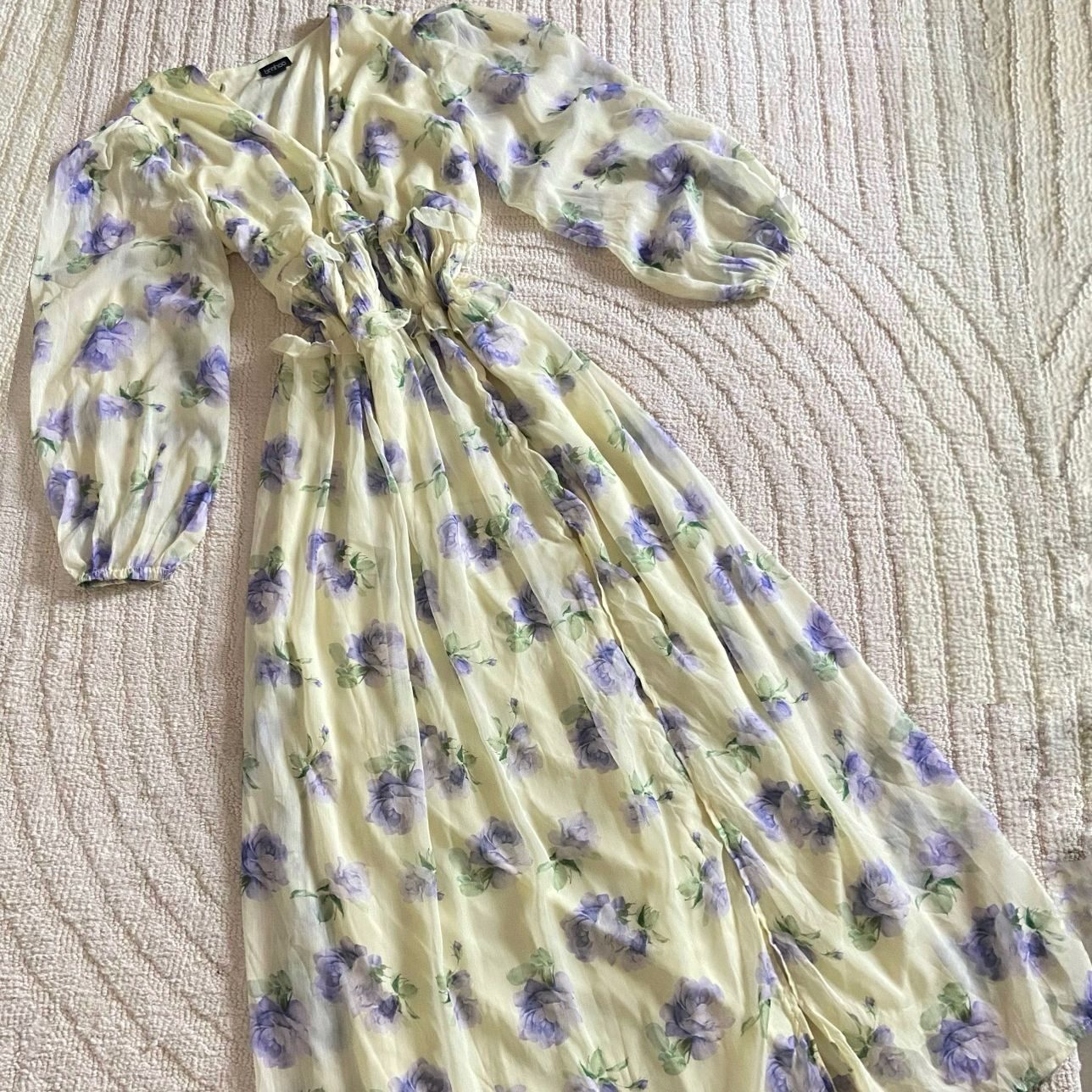 Booho Floral Frill Maxi Dress (XL/XXL)                                   .